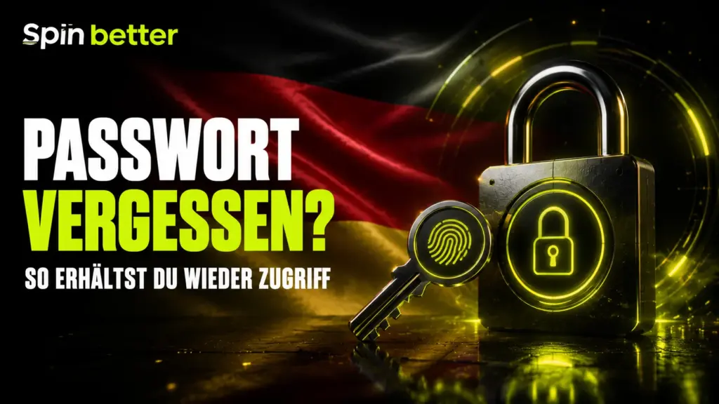 Passwort bei SpinBetter einfach zurücksetzen