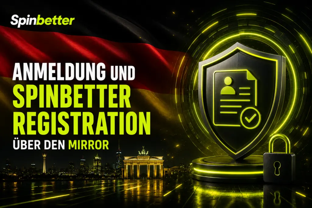 Anmeldung und spinbetter registration über den Mirror